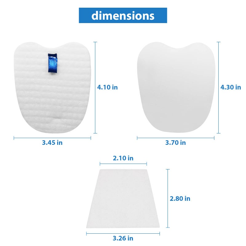 Lemige Vacuum Replacement Filters for Shark Rocket Vacuum HV345 HV343AMZ ZS350 ZS351 ZS352 HV320 HV321 HV322 HV324Q HV345 HV401, 4 Foam&Felt Filters + 4 Post-Filters, Part # XPMFK320&1084FTV320 - Image 5